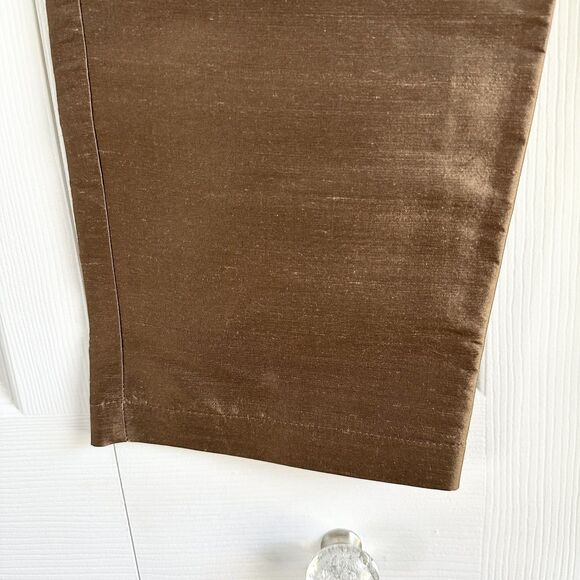 Vintage Jami's Lifestyle 100% Silk Pants Size 8 Metallic Bronze - Picture 6 of 10